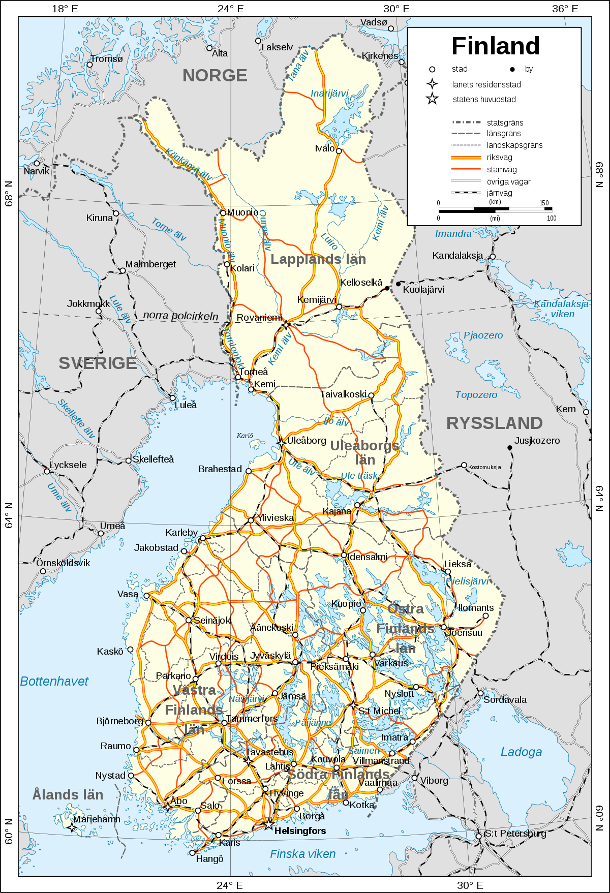 Finland Karta