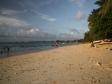 Solnedgng vid stranden i Funafuti