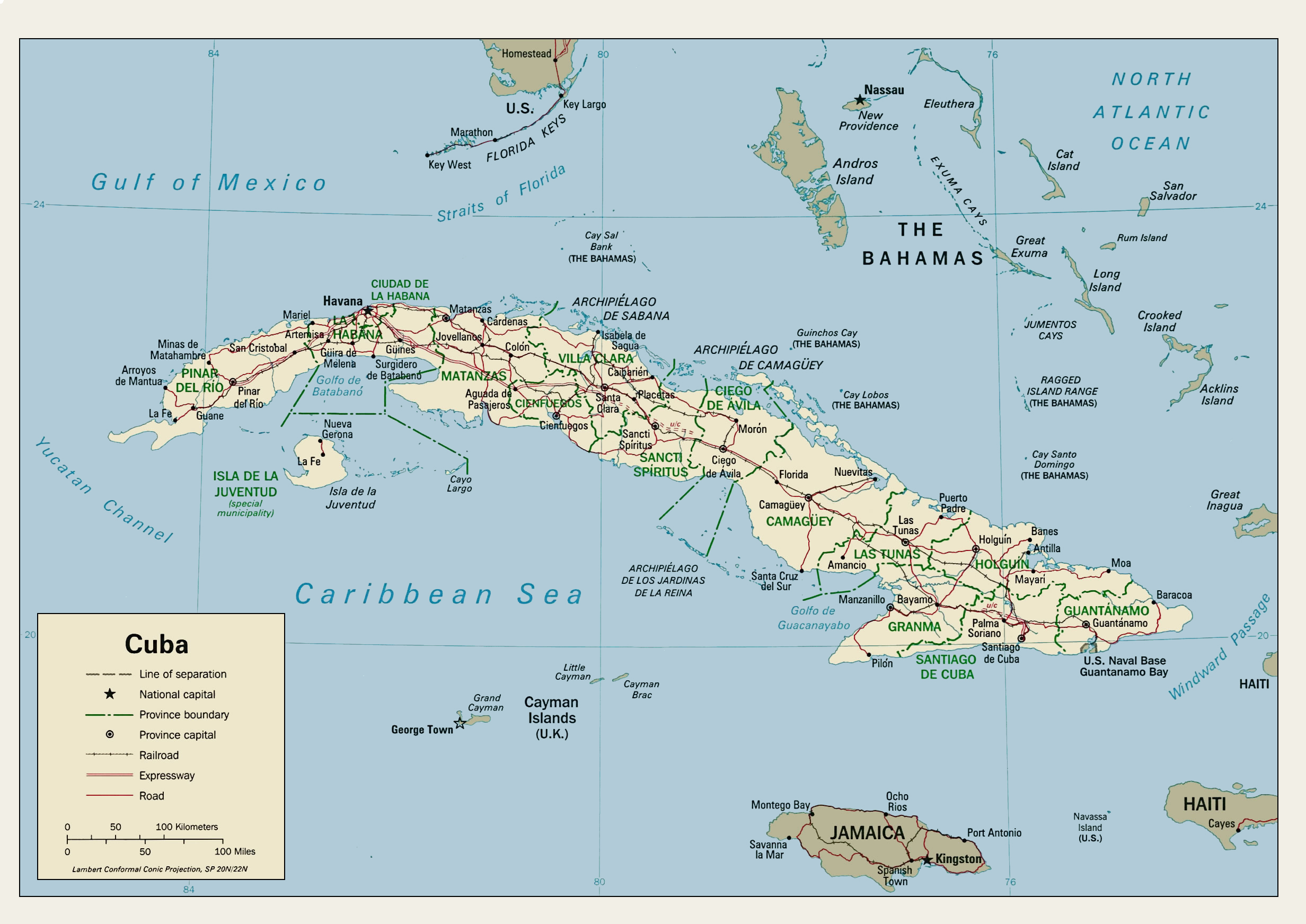 Karta över Kuba | Karta