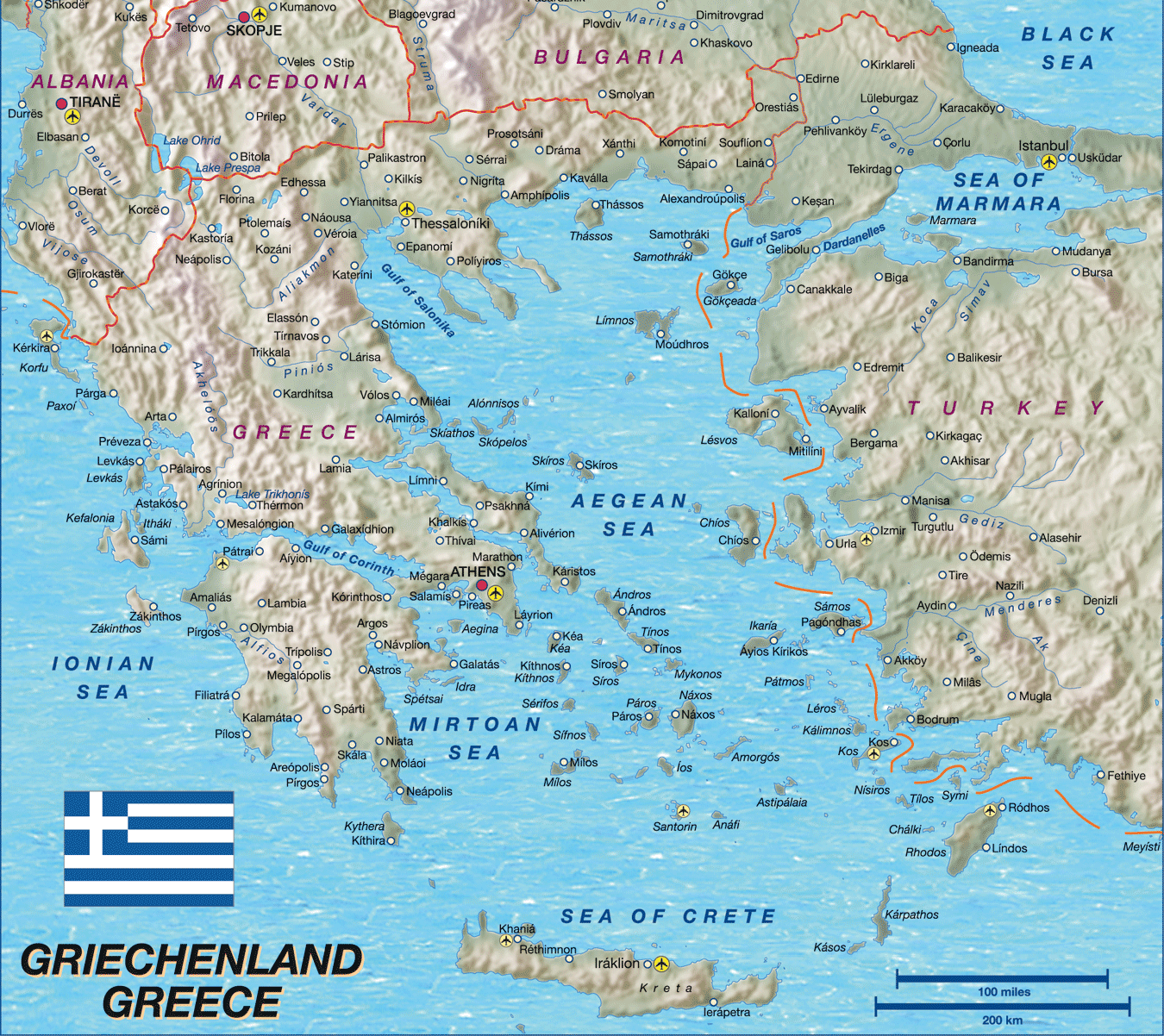 Karta Grekland Svenska | Karta