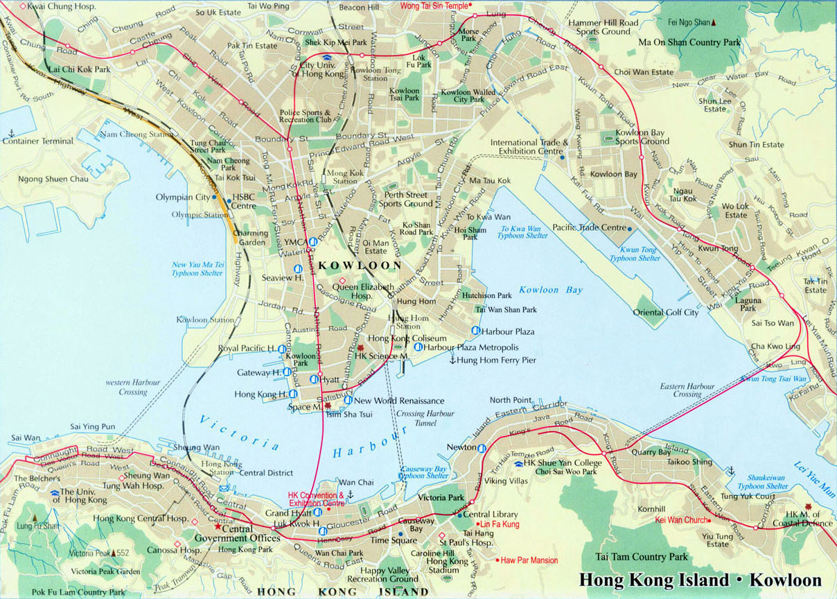 Karta över Hong Kong – Karta 2020