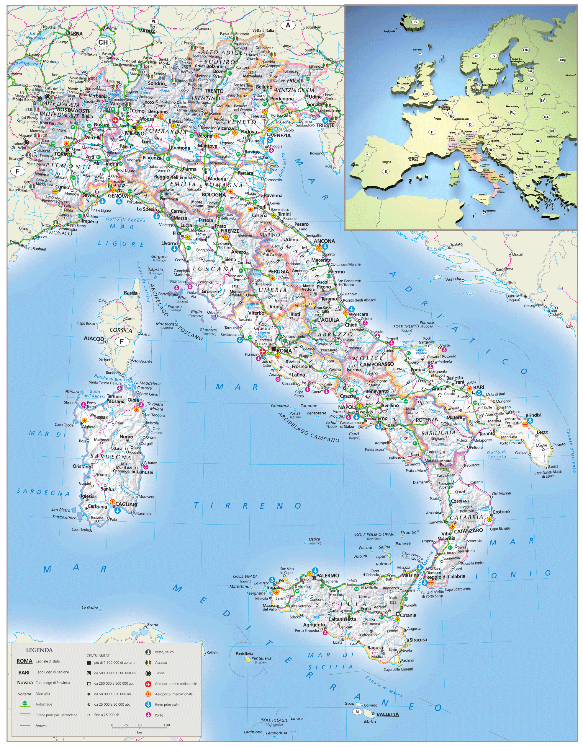 Karta Italien Gardasjön | Karta