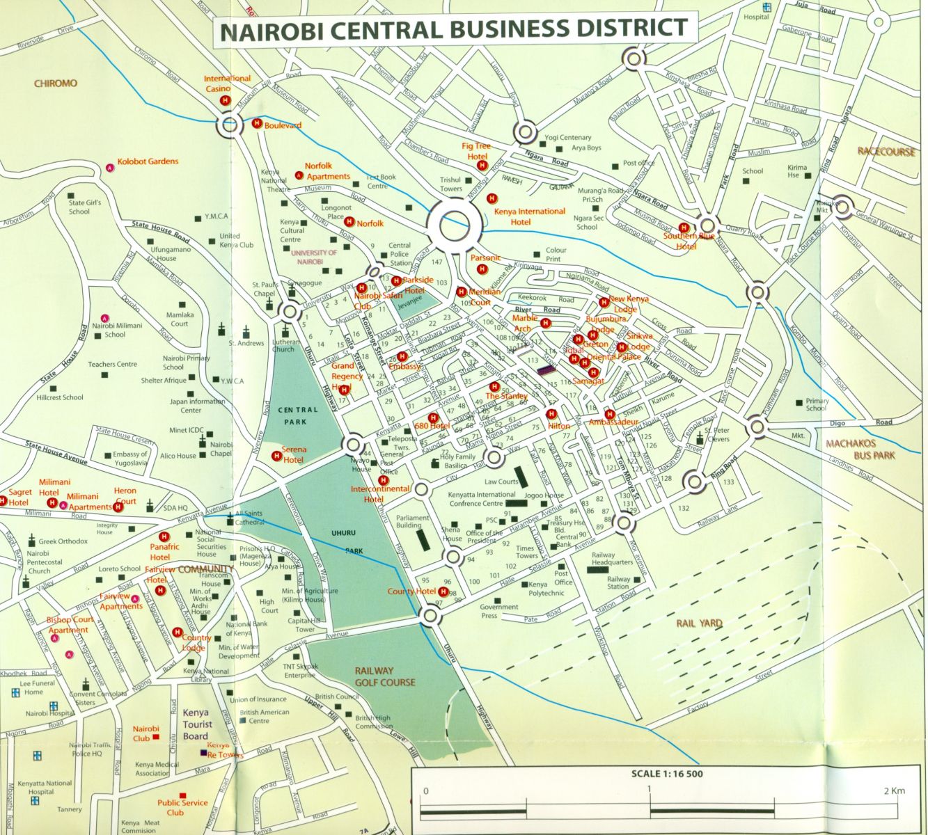 Nairobi Map Cbd