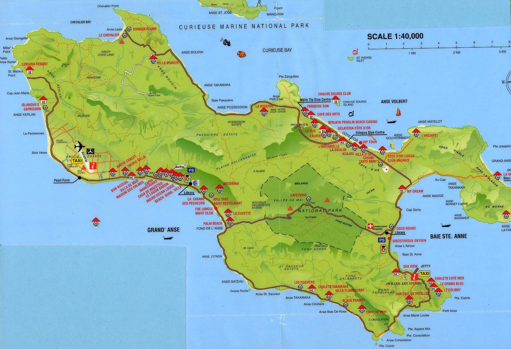 Karta över Seychellerna – Karta 2020