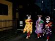 Tre geishalärlingar, s.k. "maiko" i Kyoto.