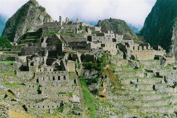 Vlbevarade ruiner i Machu Picchu.