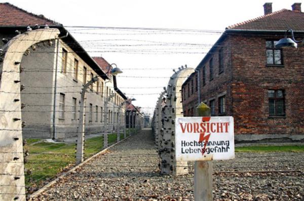 Elstngsel i Auschwitz.