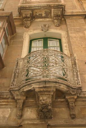 Balkong i Valletta.