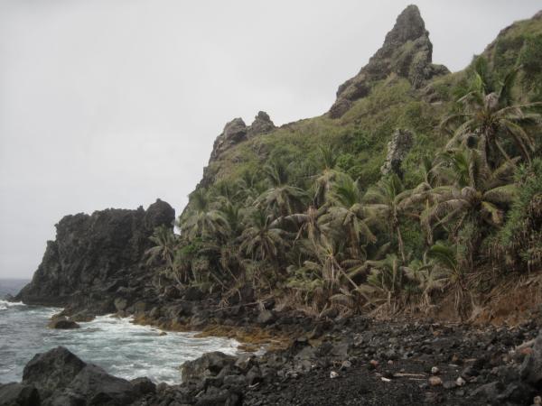 Kusten vid Pitcairn Island