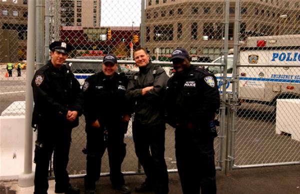 Me and my friends at the NYPD.