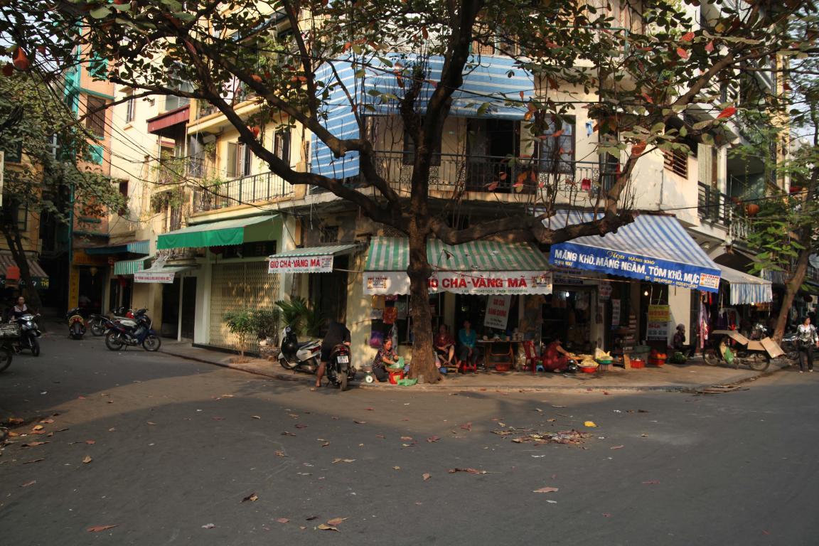 De franska kvarteren i Hanoi
